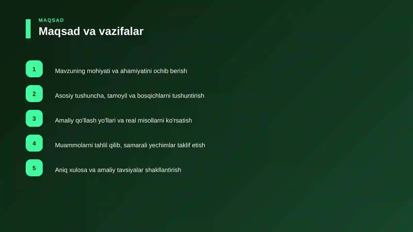 Prezentatsiya tayyorlash — muhim tamoyillar — 1-qism 4