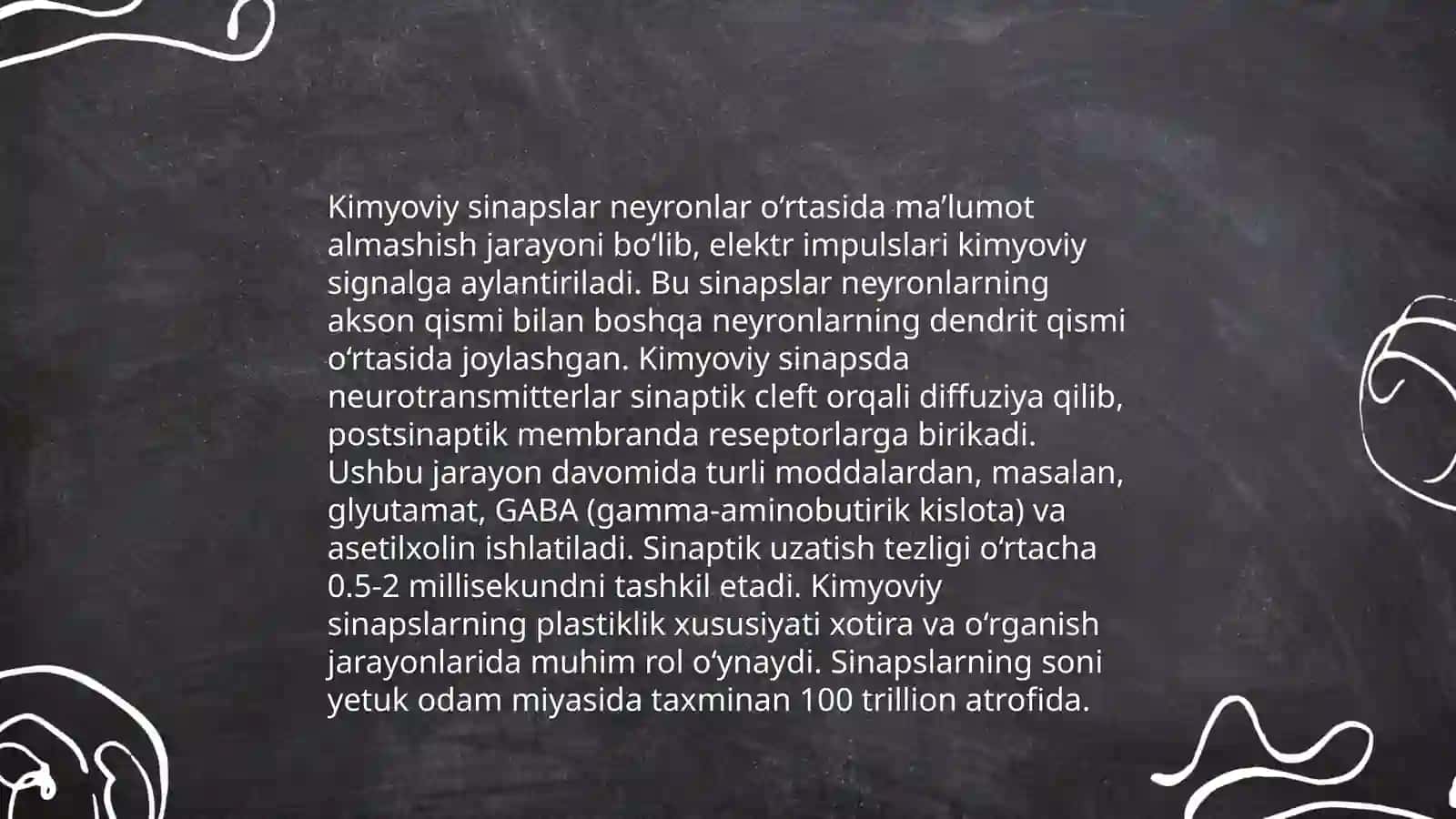 Sinapslar va refleks tizimi 4