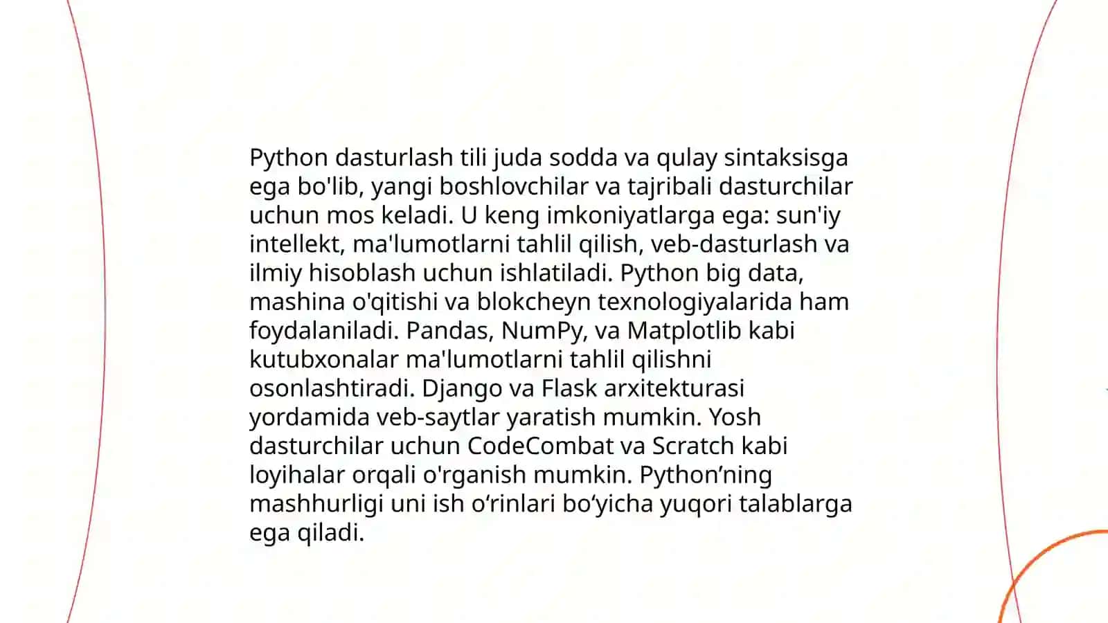 Zamonaviy dasturlash tillari.Dasturlash muhitlari 4