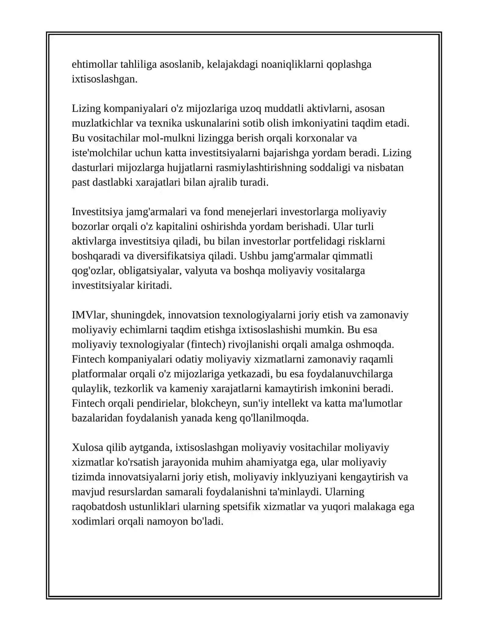 IXTISOSLASHGAN MOLIYAVIY VOSITACHILAR 4