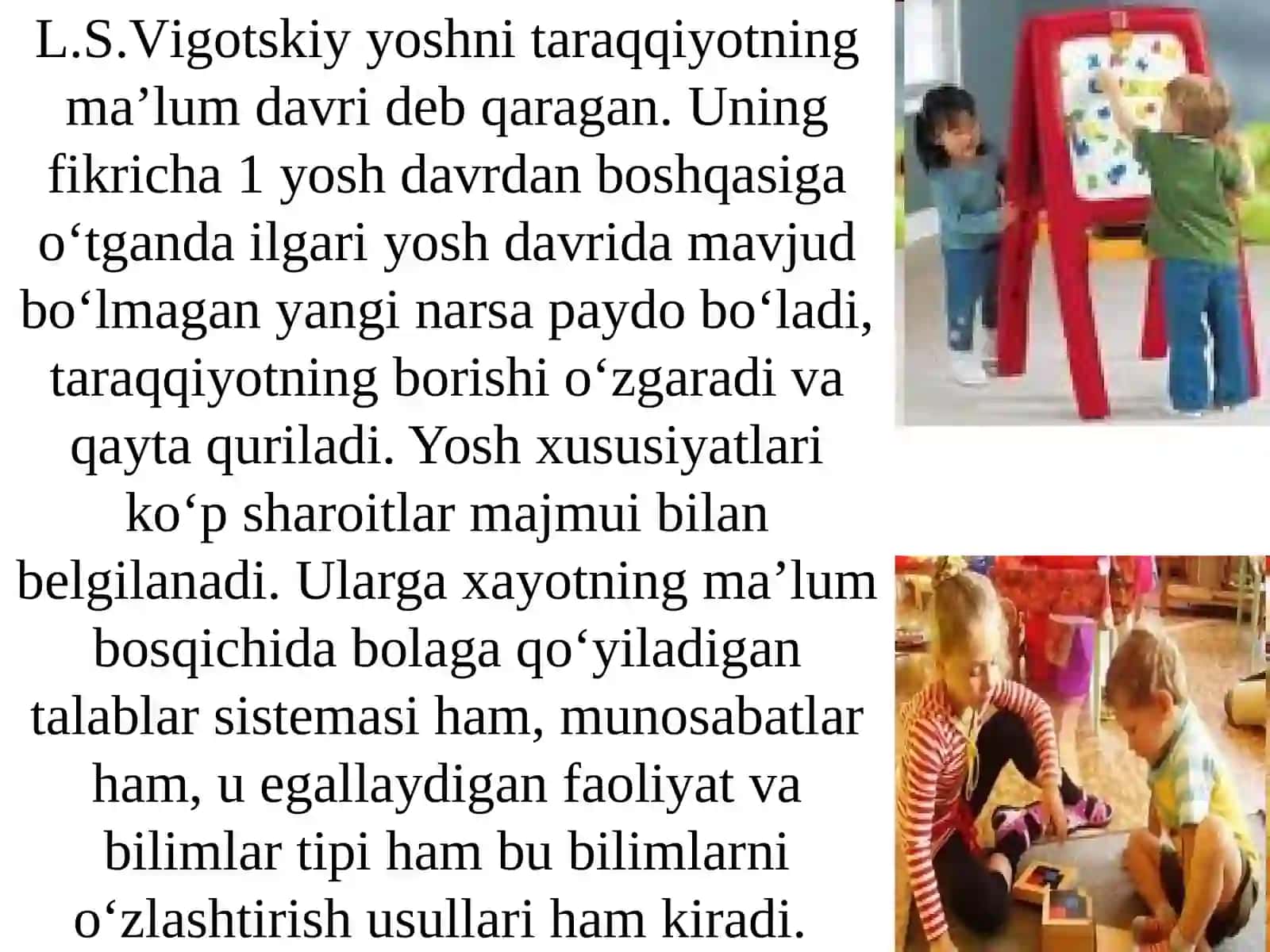 Yosh davrlarni tabaqalash va yosh inqirozlari 4