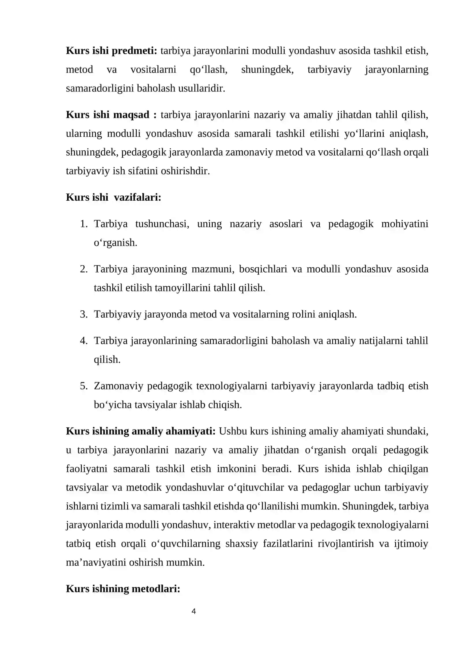 Tarbiya jarayonlarining nazariy asoslari 4