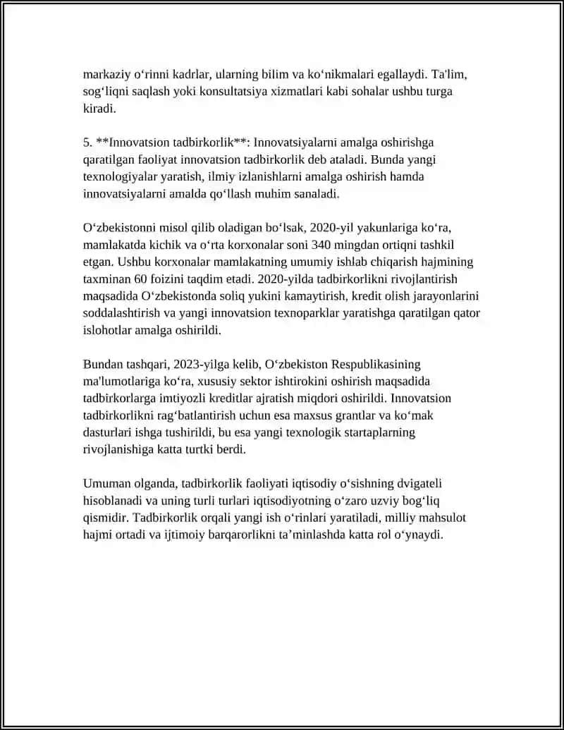 TADBIRKORLIK FAOLIYATI 4