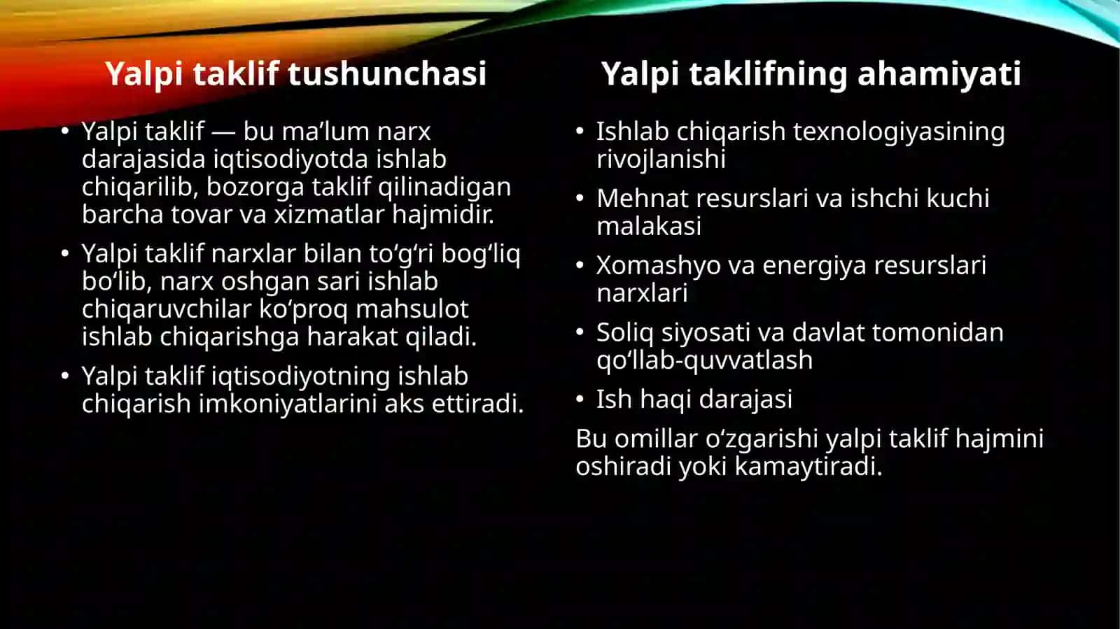 Yalpi talab va yalpi taklif 4