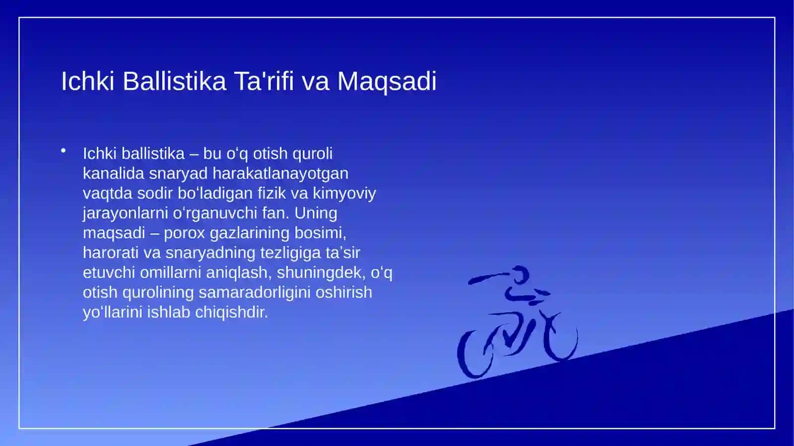 Ichki va tashqi ballistika boʻyicha maʼlumotlar 4