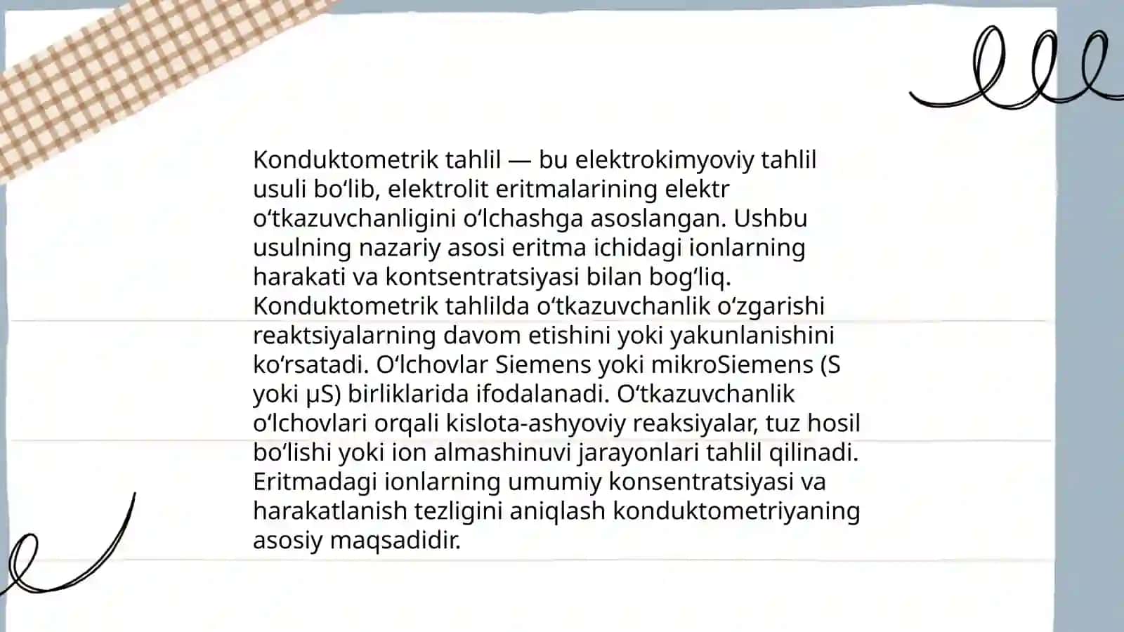 Konduktometrik tahlil usuli 4