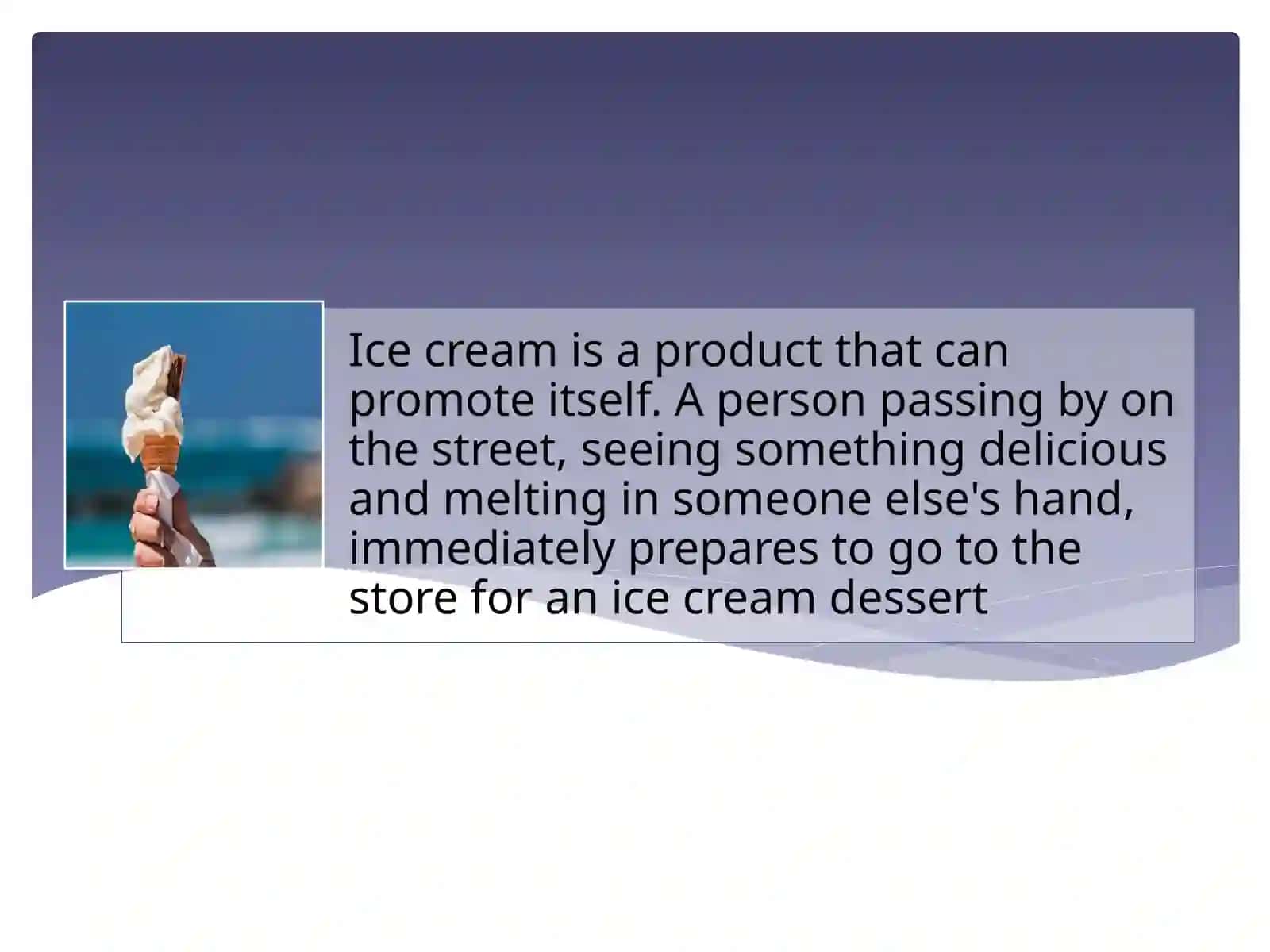 Business plan: Ice cream 4