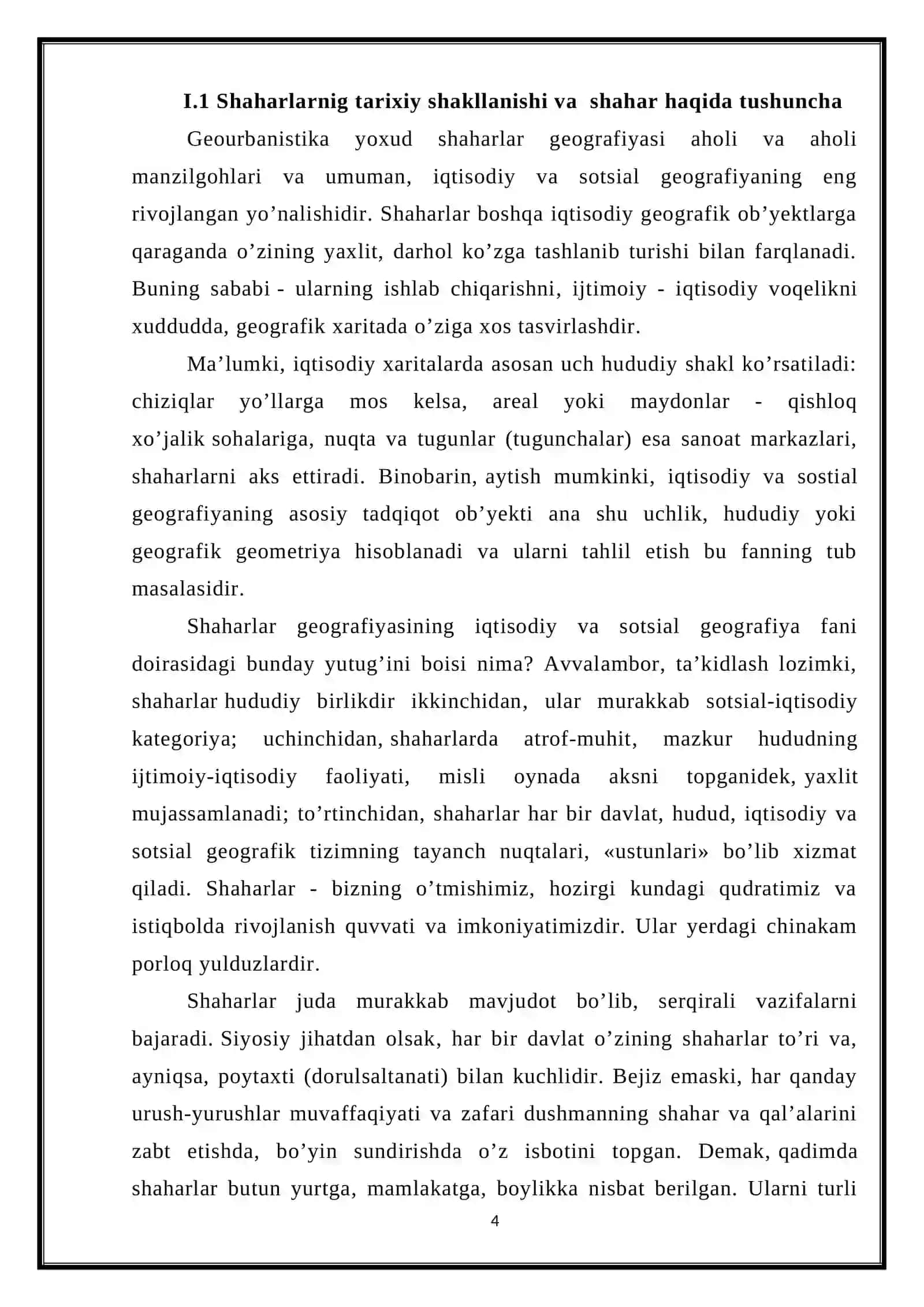 SHAHARLAR GEOGRAFIYASI FANIDAN 4