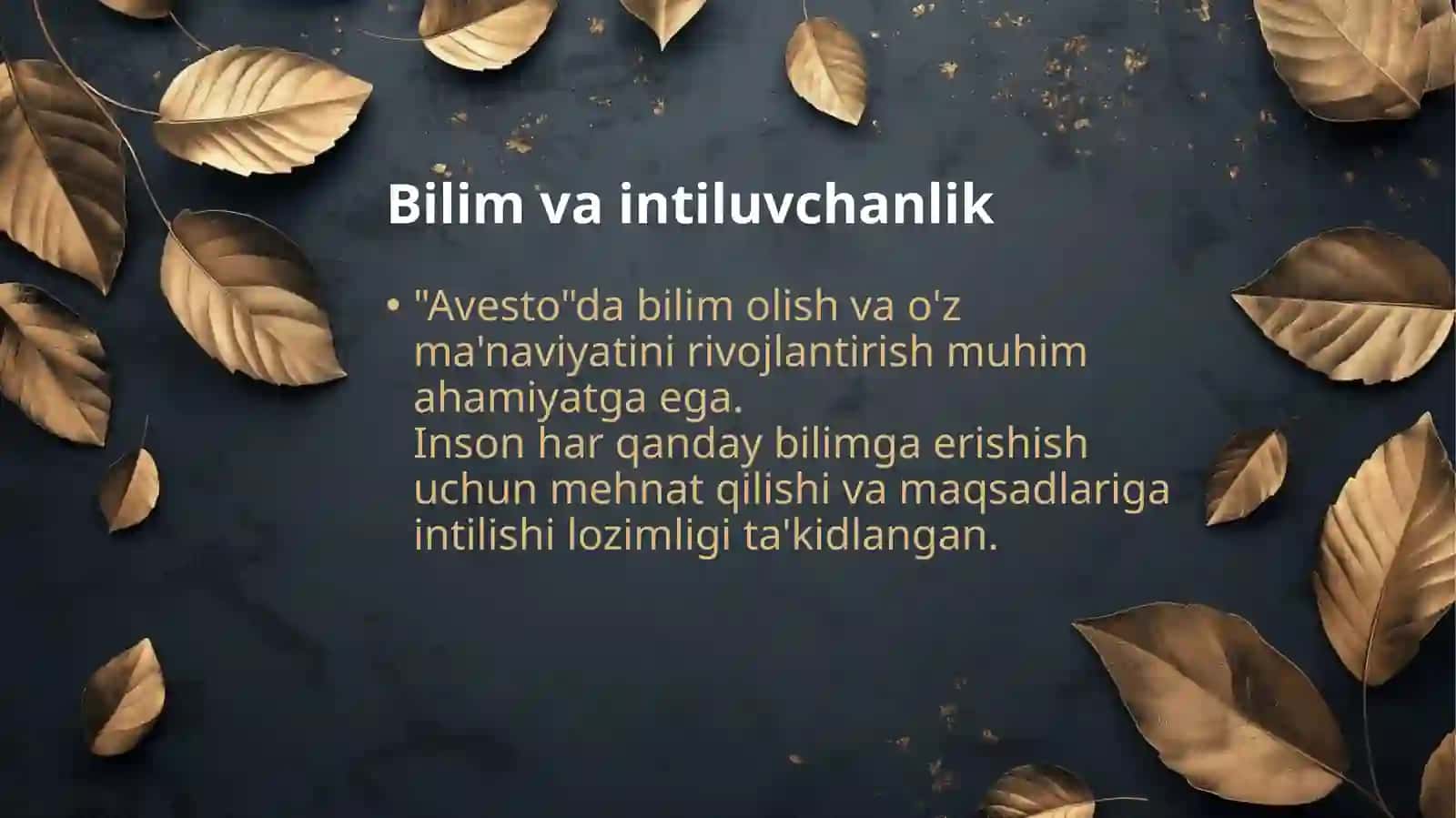 "Avesto"da ta'lim-tarbiya haqida fikrlar 4
