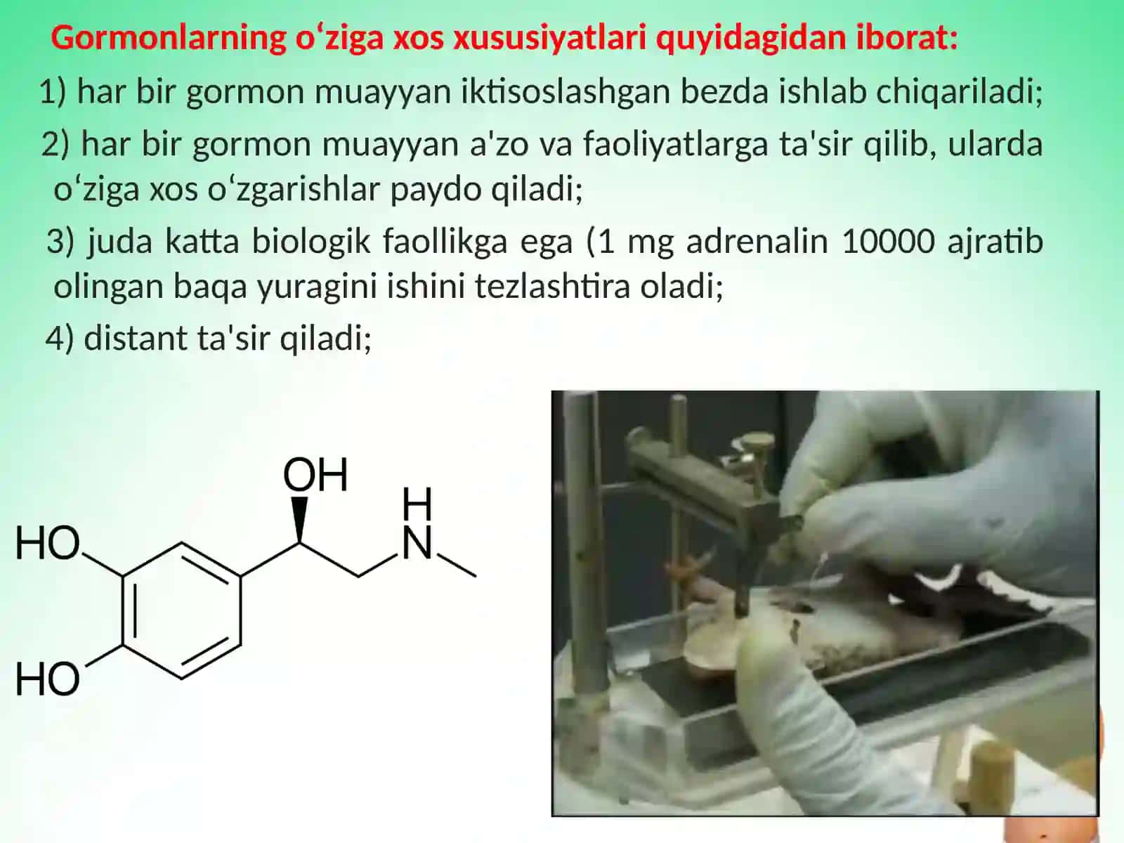 Gormonlarning ta’sir ko’rsatish mexanizmlari 4