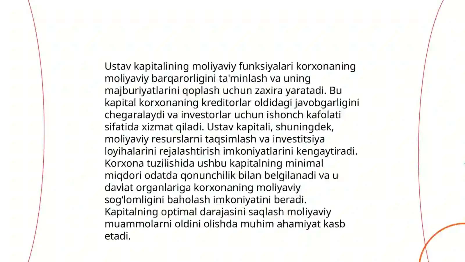 Ustav kapitalini tekshirishning maqsad va vazifalari 4