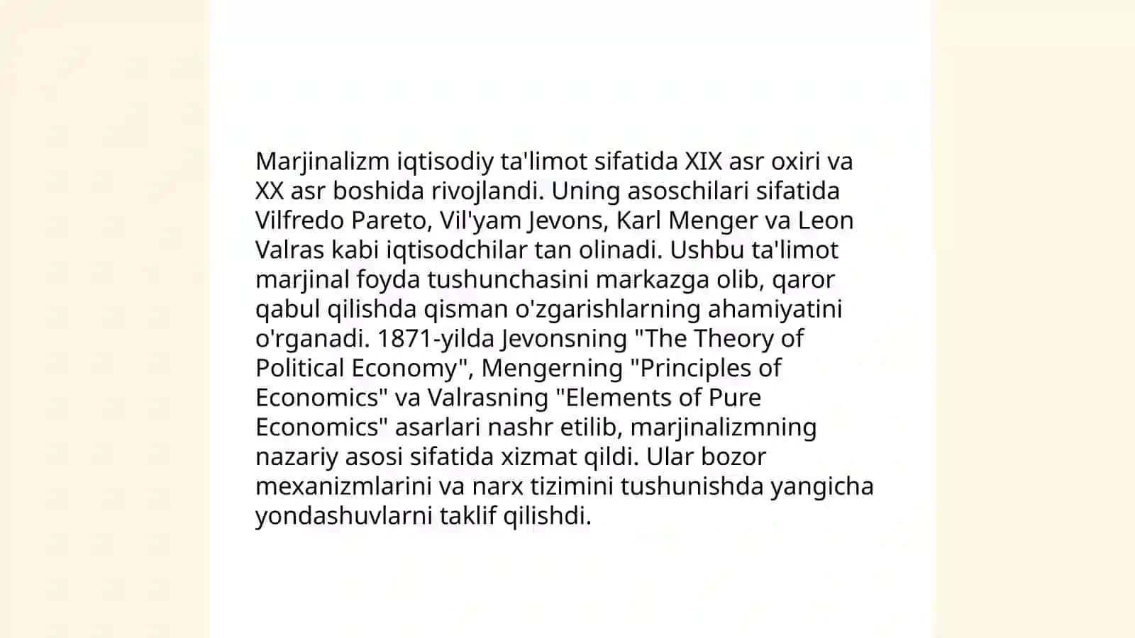 Marjinalizm iqtisodiy taʼlimoti 4
