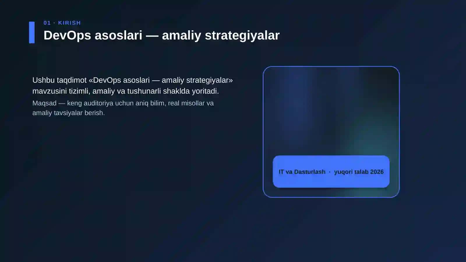 DevOps asoslari — amaliy strategiyalar 4