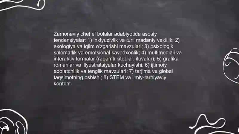 Chet el bolalar adabiyoti 4