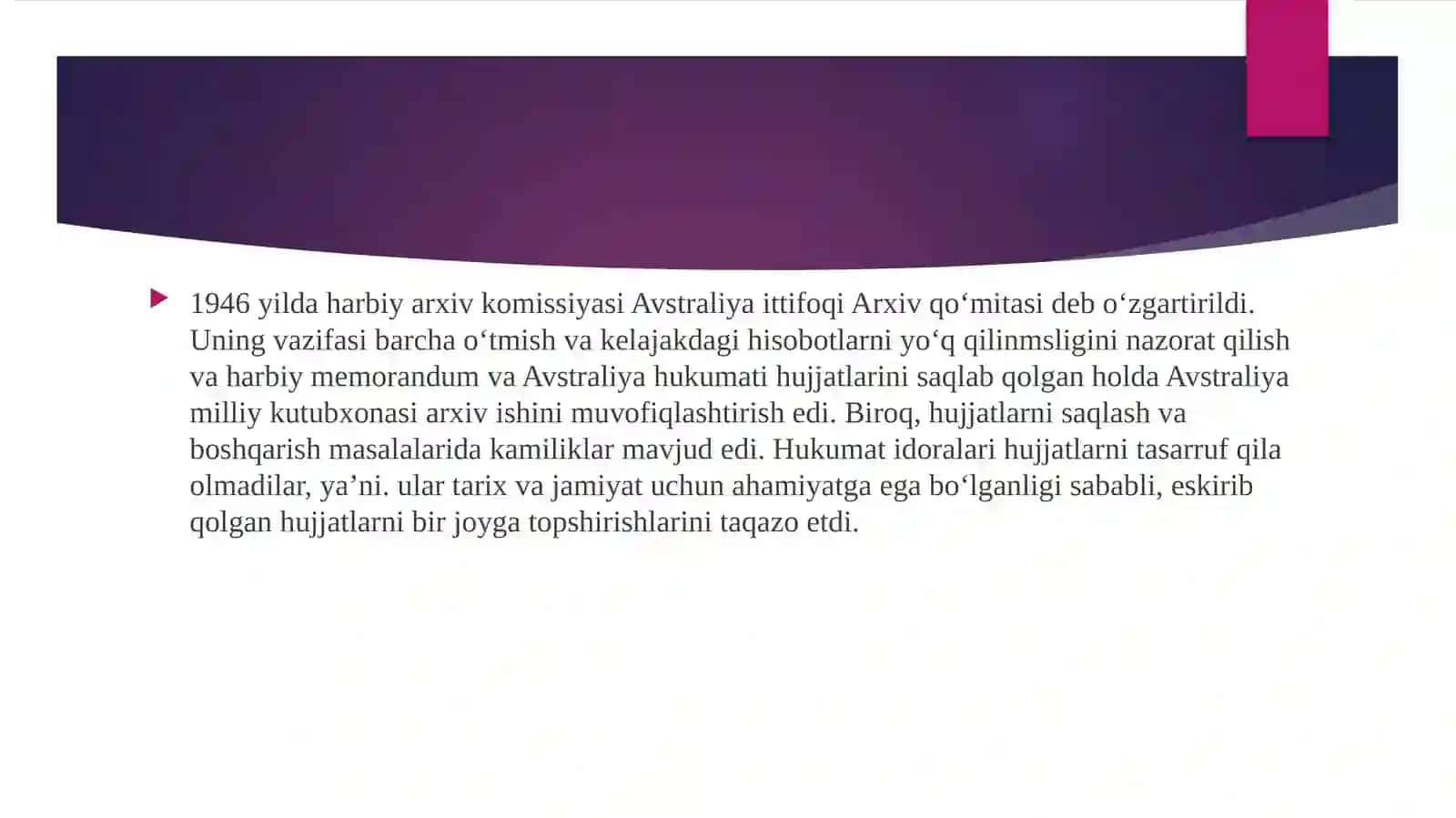 AVSTRALIYADA ARXIV ISHI 4