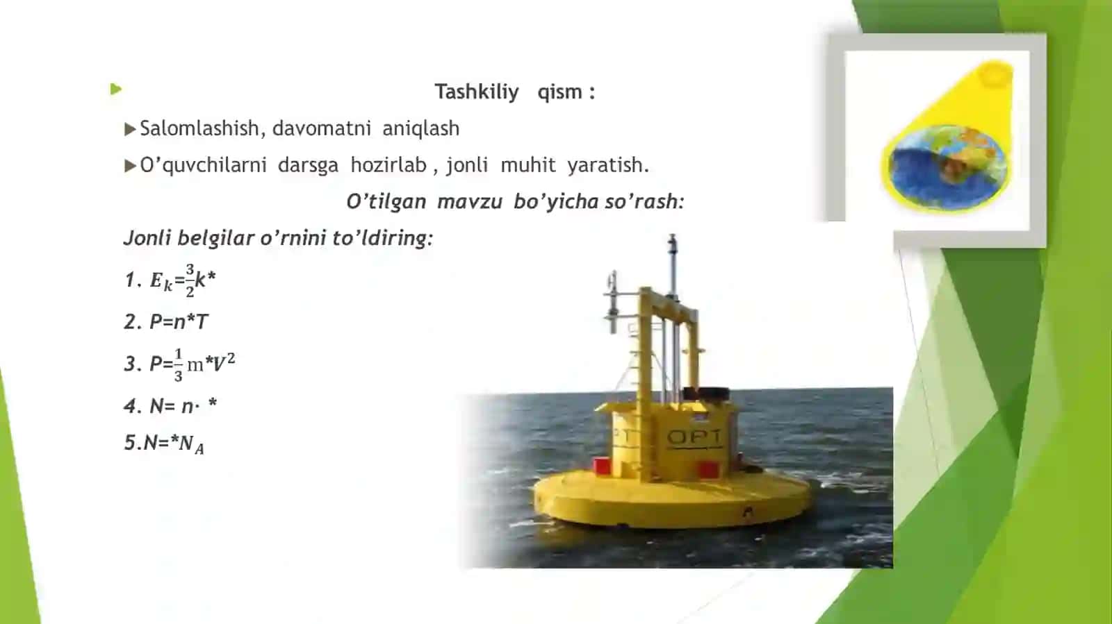 Idealgaz holati tenglamasi. Izojarayonlar 4