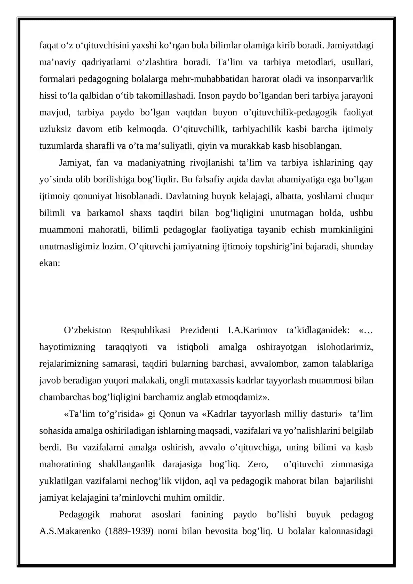 Pedagogik mahorat va uni egallash yo‘llari 4