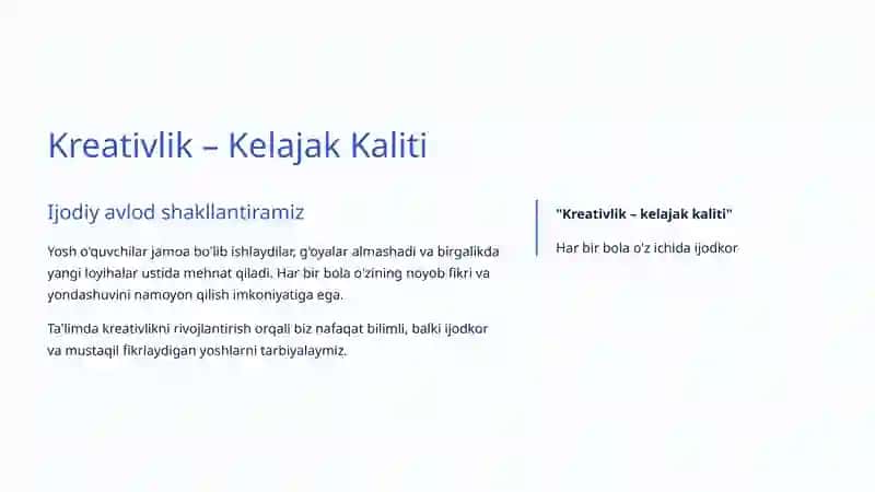 Kreativlikni Shakllantirish Ta'limi 4