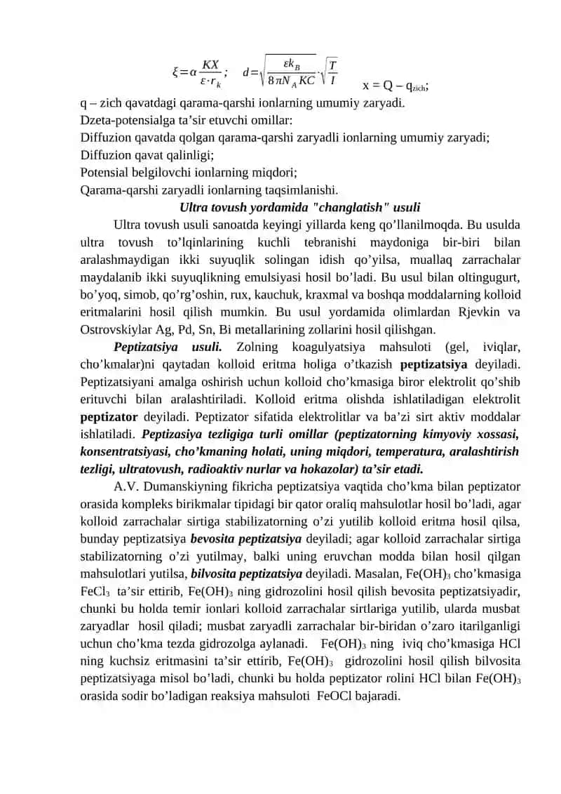 Kolloid zarrachalar tuzilishi 4
