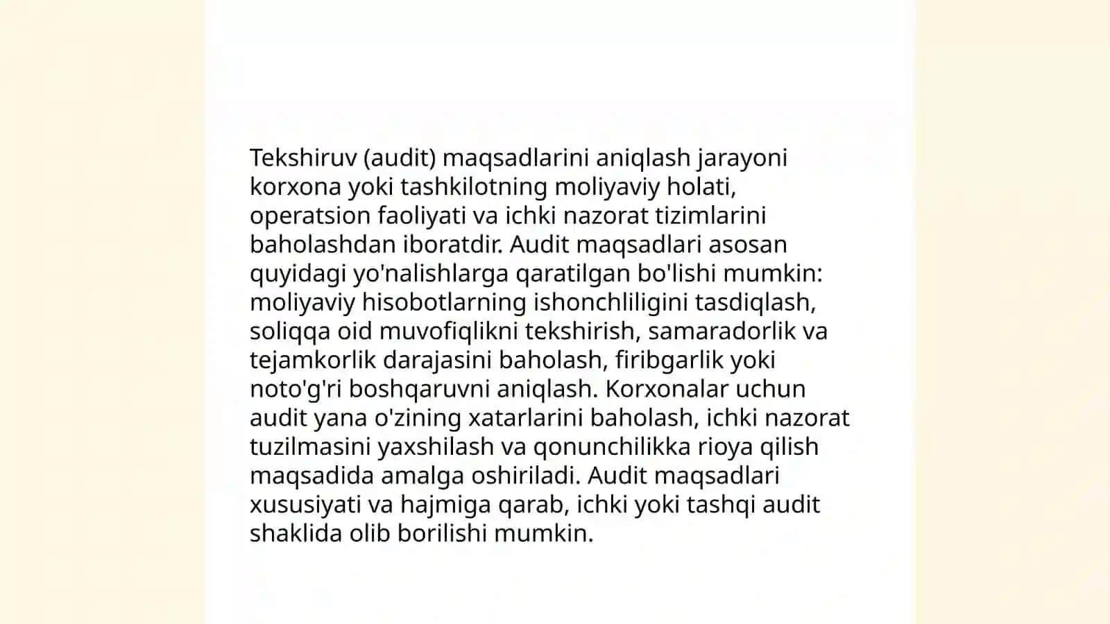 Auditini rejashtiriahning bosqichlari 4