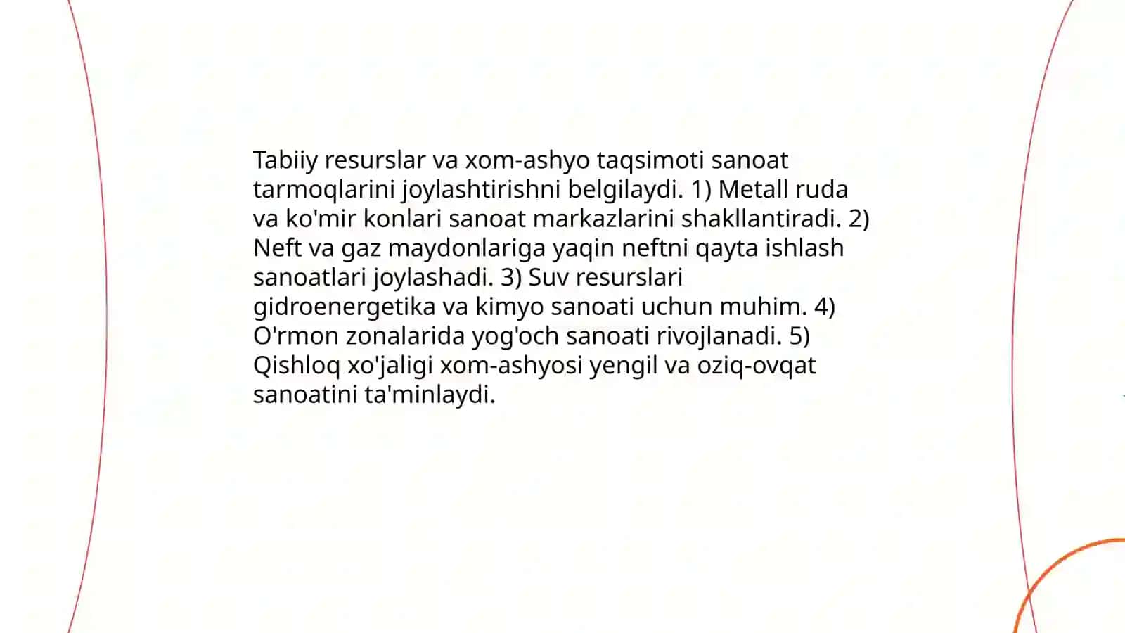 Sanoat tarmoqlarini joylashtirish 4