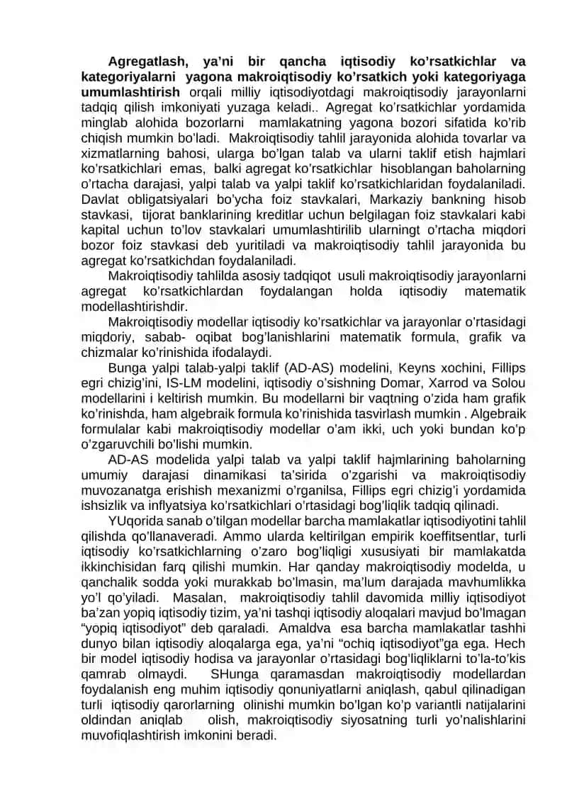 Makroiqtisodiyotga kirish 4