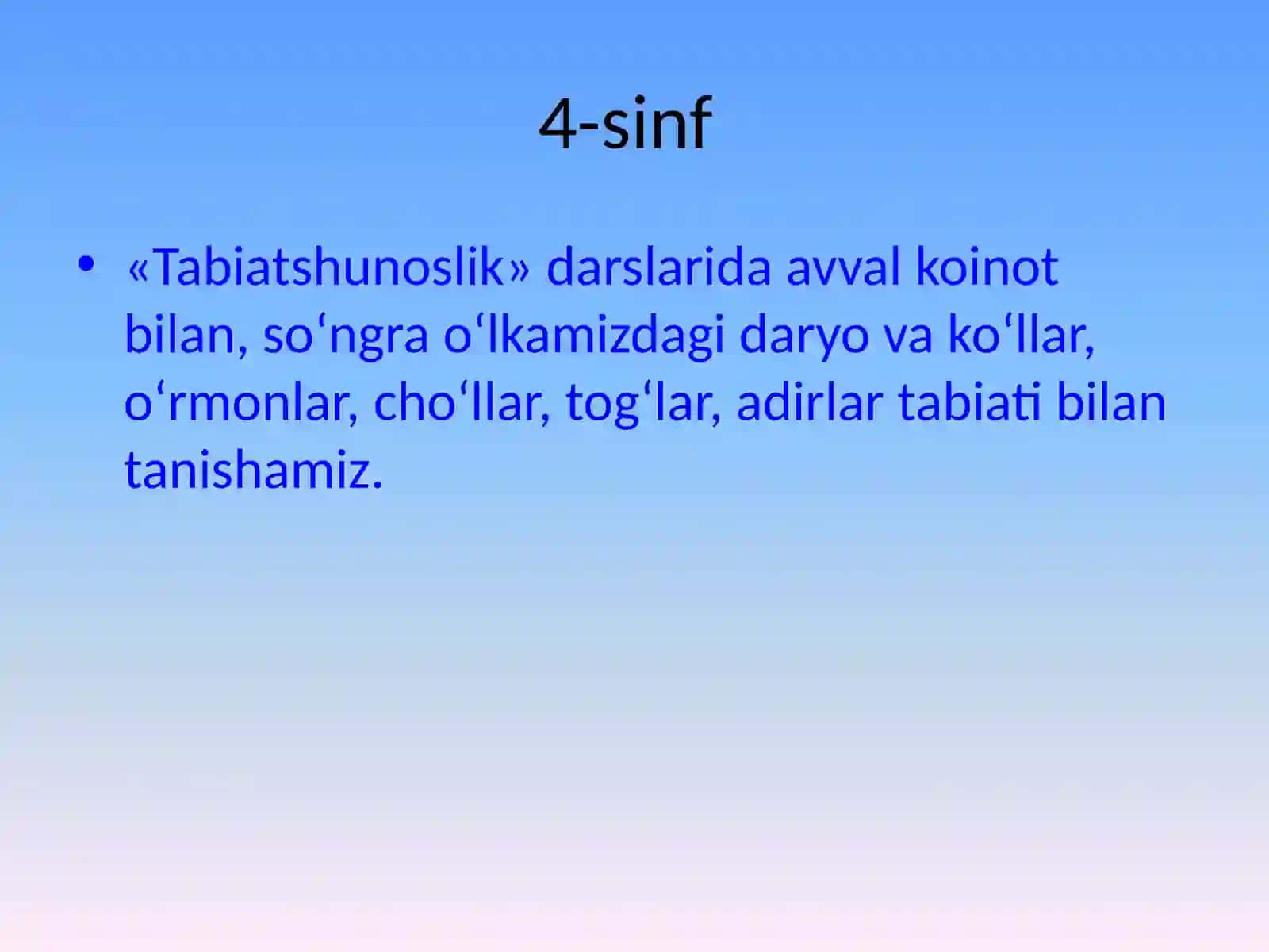 4-sinf tabiatshunoslik darsligi 4