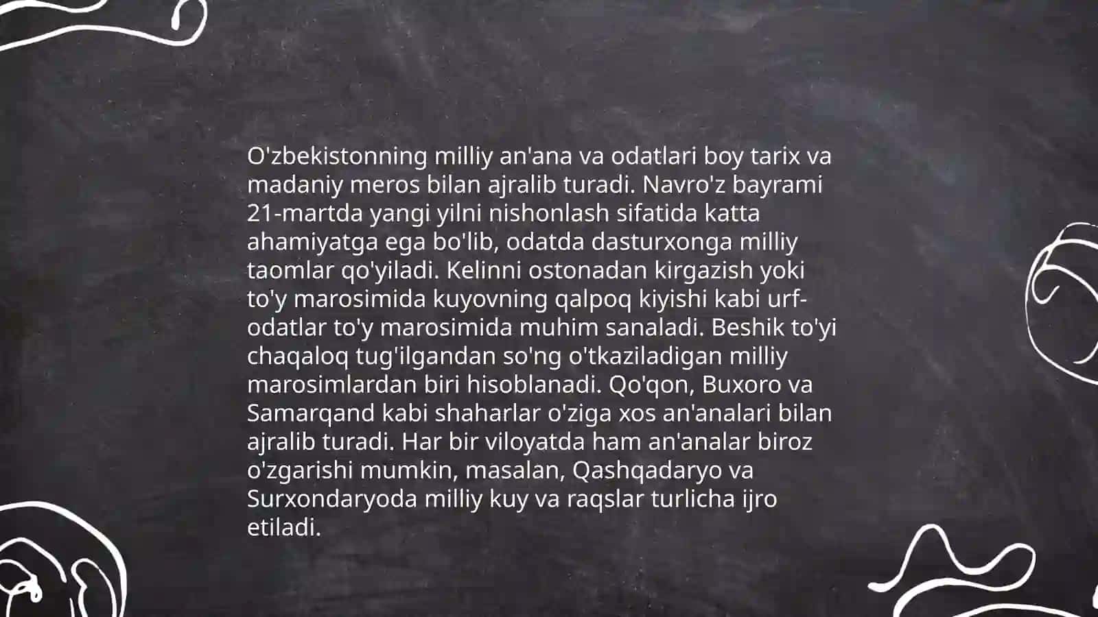 Millatga xos xususiyatlar 4