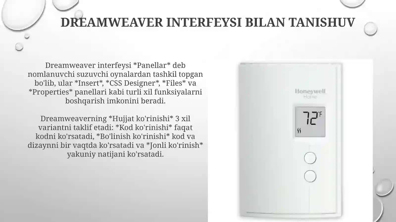 Dreamweaver'da elektron qo'llanmalar yaratish asoslari 4