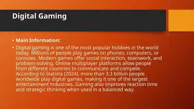 HOBBIES OF MODERN LIFE 4