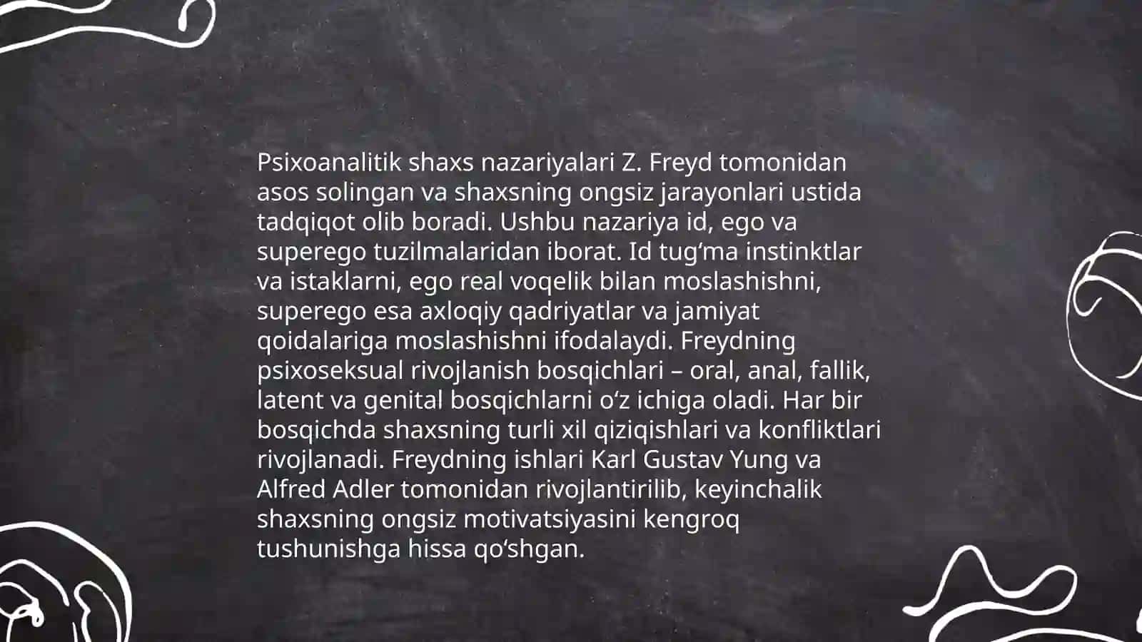 Shaxs nazariyalari tarixi 4