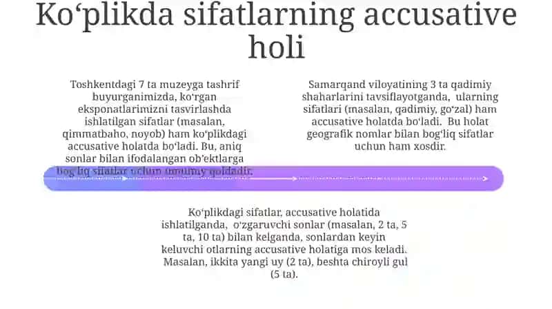 Ot va sifatlar qaratqich kelishigida 4
