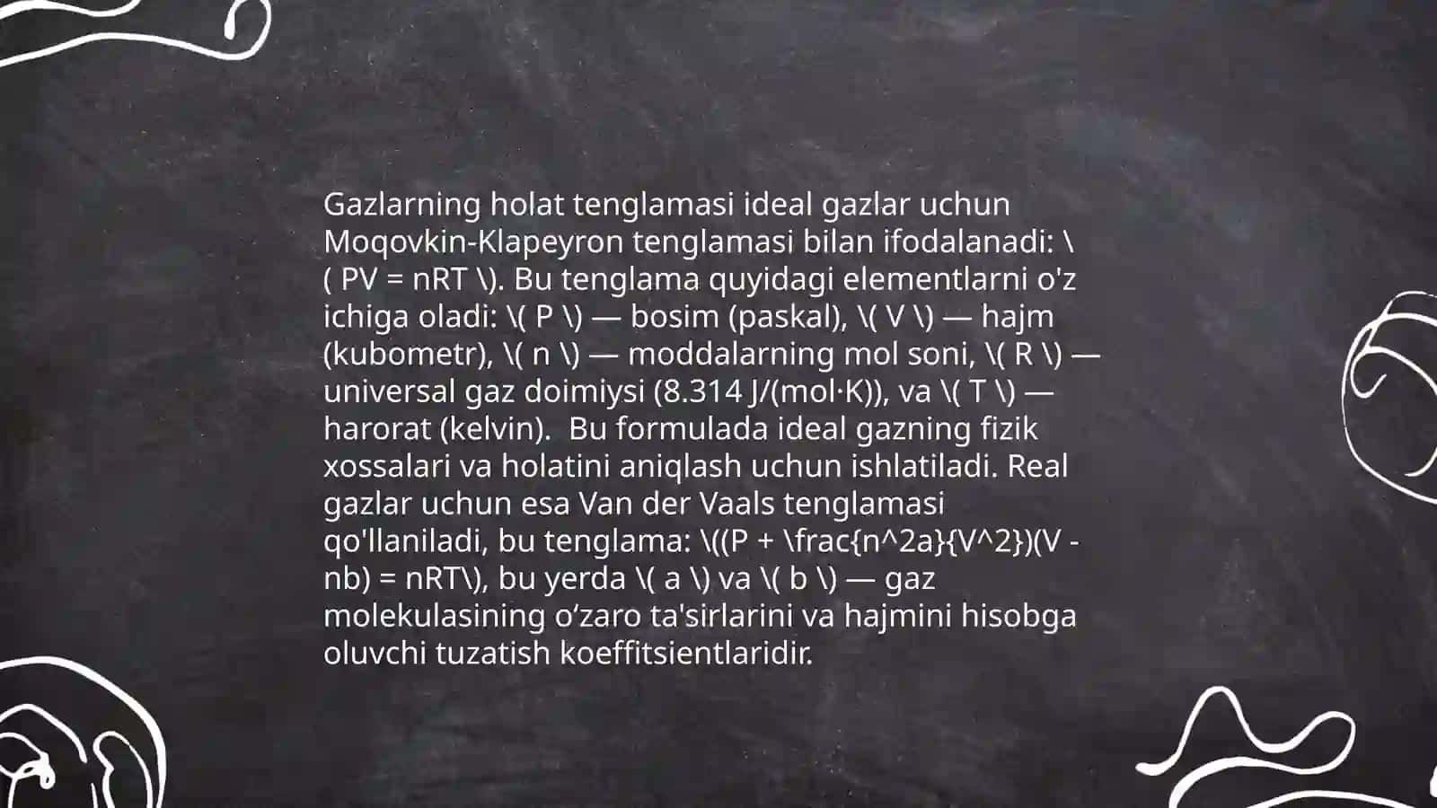 Molekulyar fizika va termodinamika asoslari 4