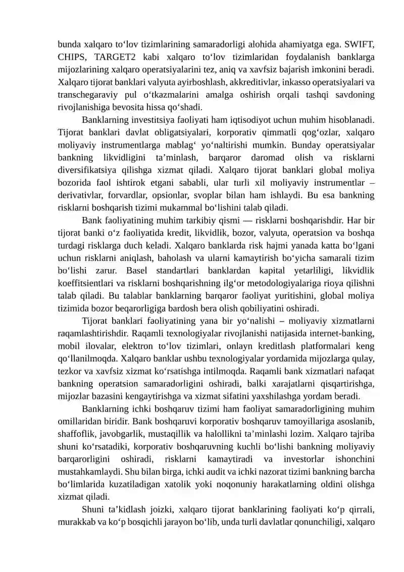 Xalqaro tijorat banklari auditi 4