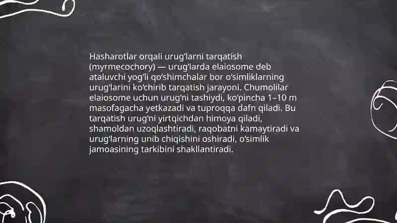 Hasharotlarning tabiatdagi ahamiyatlari 4