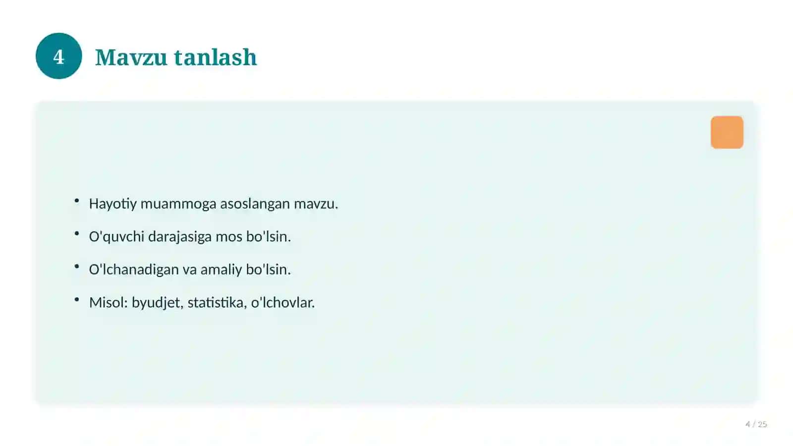 6-sinf matematika fanidan loyiha ishi 4