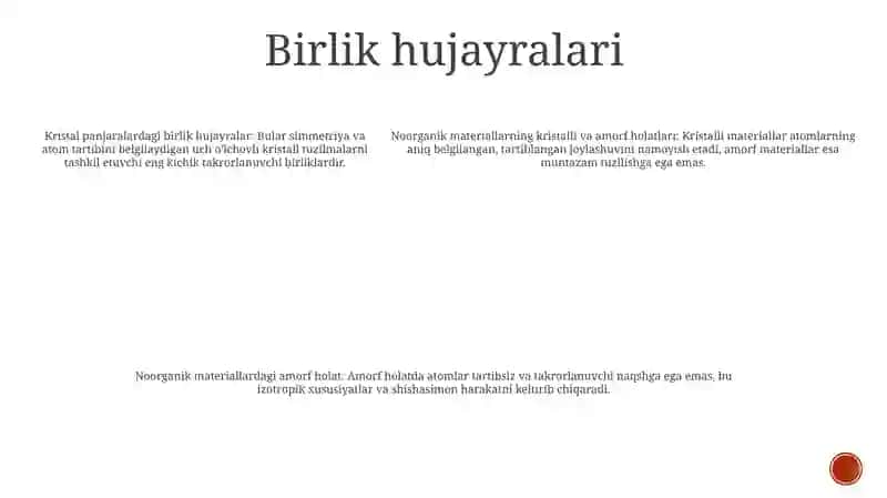 Anorganik Moddalarning Kristal Va Amorf Holatlari 4