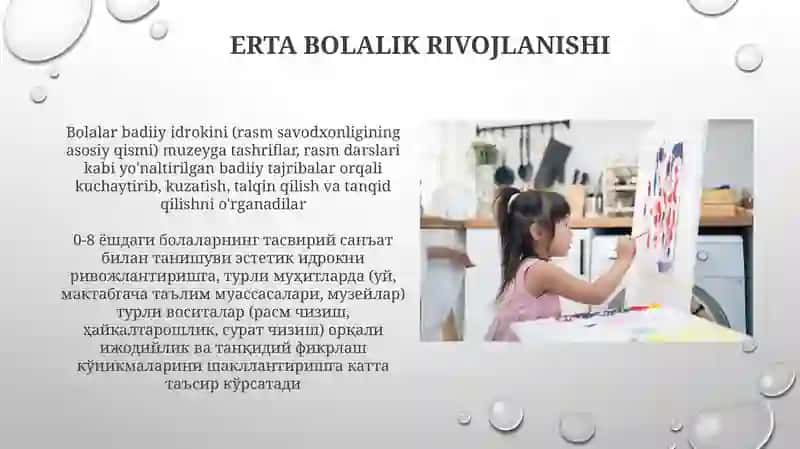Tasviriy San'at va Sezgilar Rivojlanishi 4