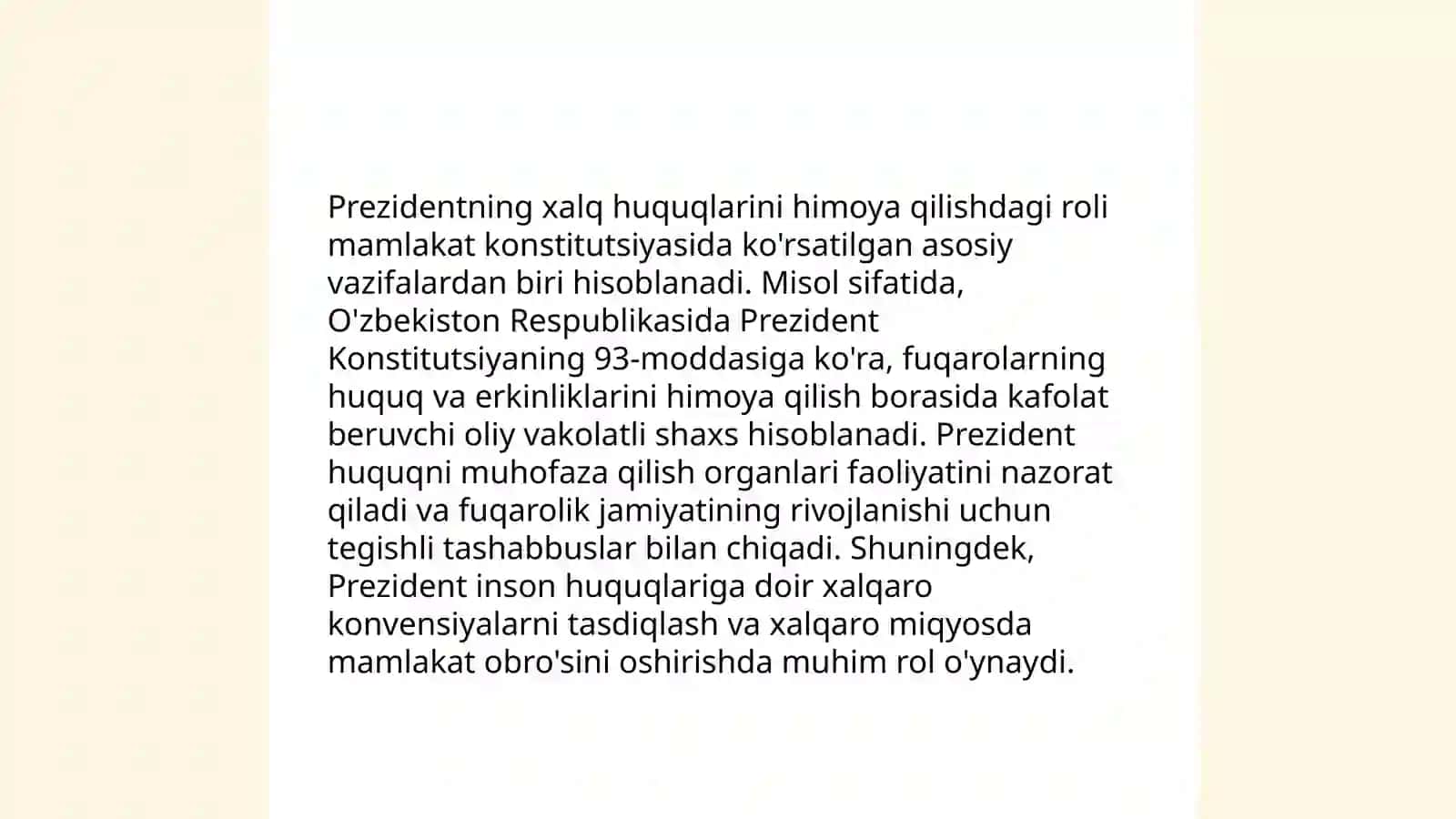 Prezidentning vakolatlari 4