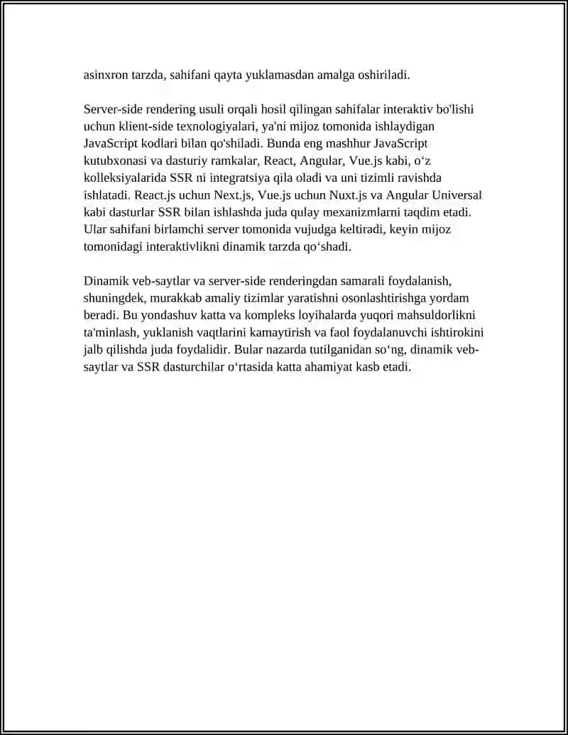 WEB DASTURLASHGA ASOSLANGAN AMALIY TIZIMLAR 4