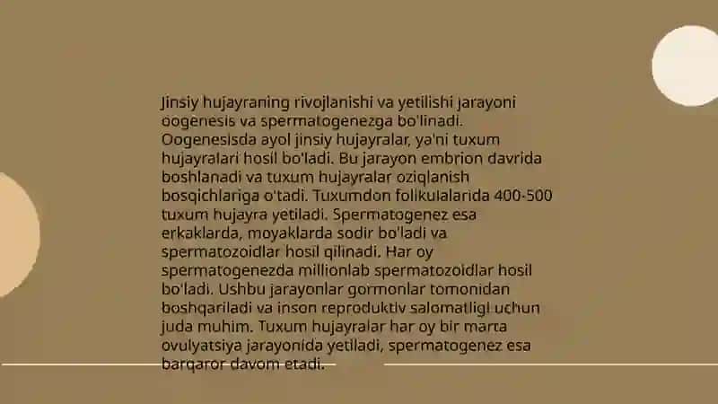 Jinssiz va jinsiy kòpayish 4