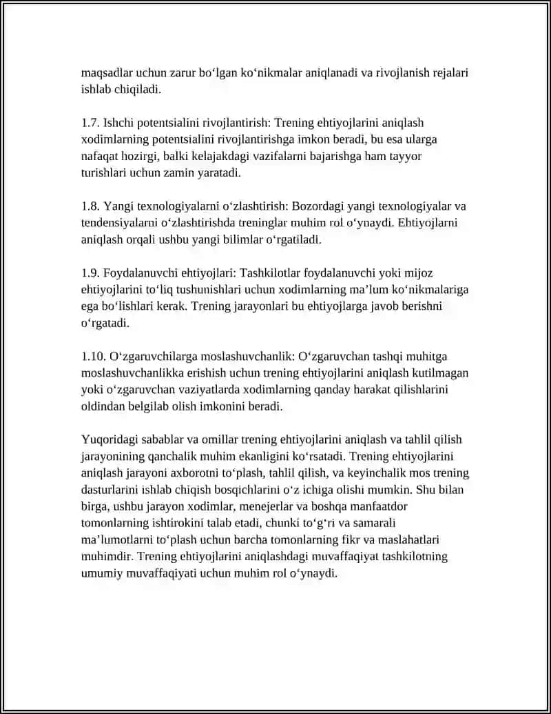 TRENING TASHKIL ETISHDA TRENING FAOLIYATI 4