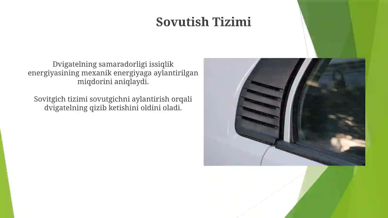 Issiqlikni mexanik energiyaga aylantirish 4