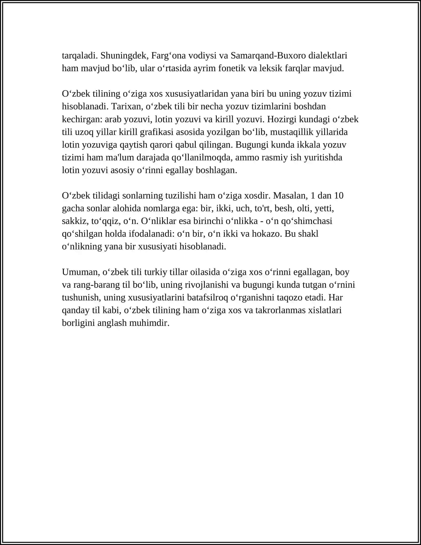MILLIY VA ADABIY TIL 4