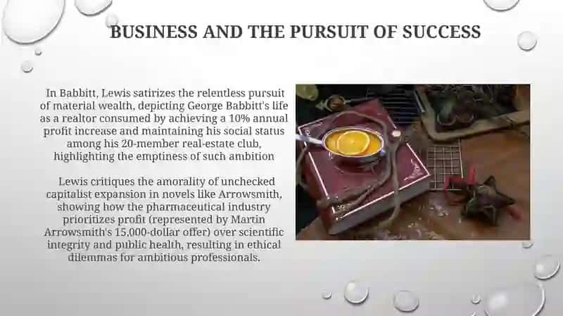 American style of life in Sinclair Lewis' novels 4