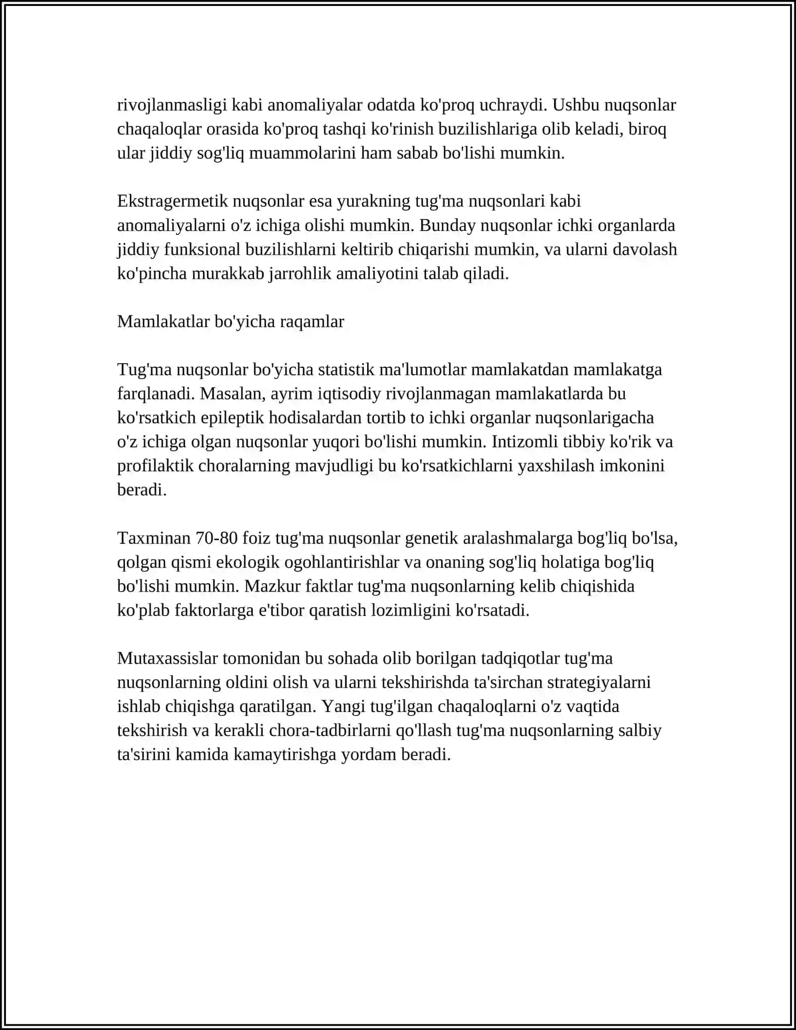 BUYRAK TUG’MA NUQSONLARI 4