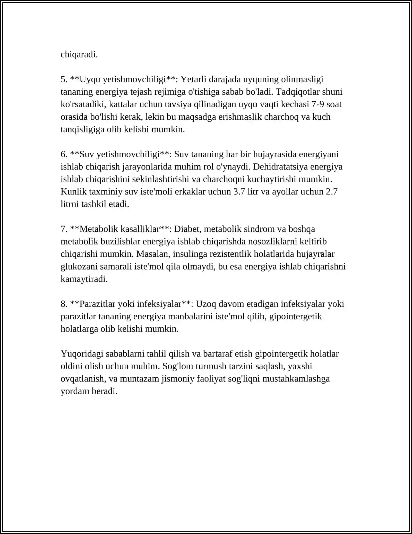GIPOENERGETIK HOLATLAR 4