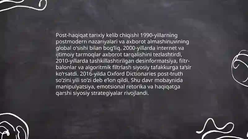 Post-haqiqat tushunchasi va ta'rifi 4