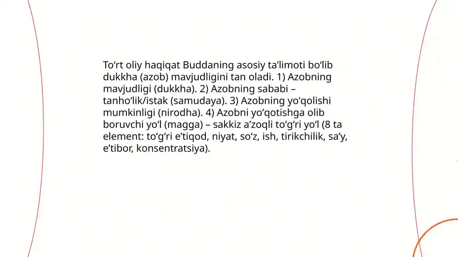 Buddaviylik dini tarixi va asosiy gʻoyalari 4