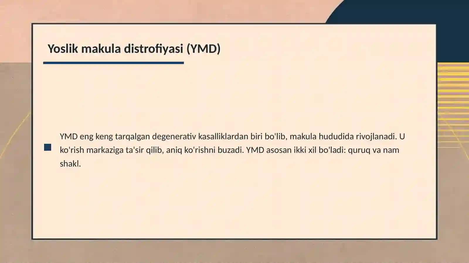Ko'zning degenerativ va o'sma kasalliklari 4